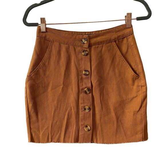 Missguided Button Down Skirt Size 6 New with tags - Picture 1 of 10
